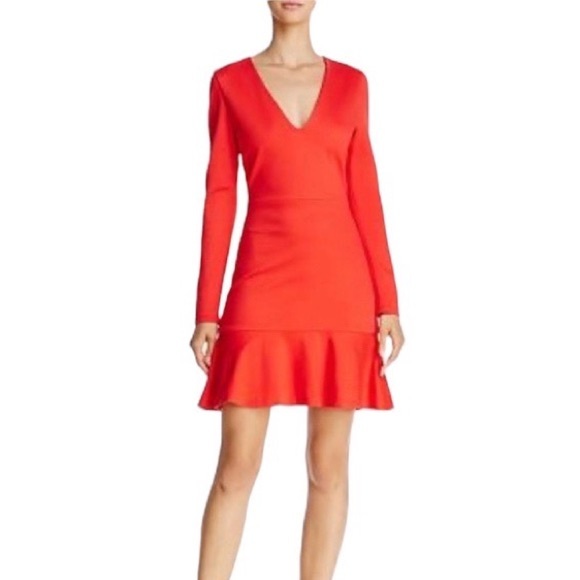 Alice + Olivia • Francine Ruffle Hem Dress - Picture 4 of 8